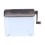 Space-Efficient Manual Shredder Hand Crank - Gray Office Necessity 4