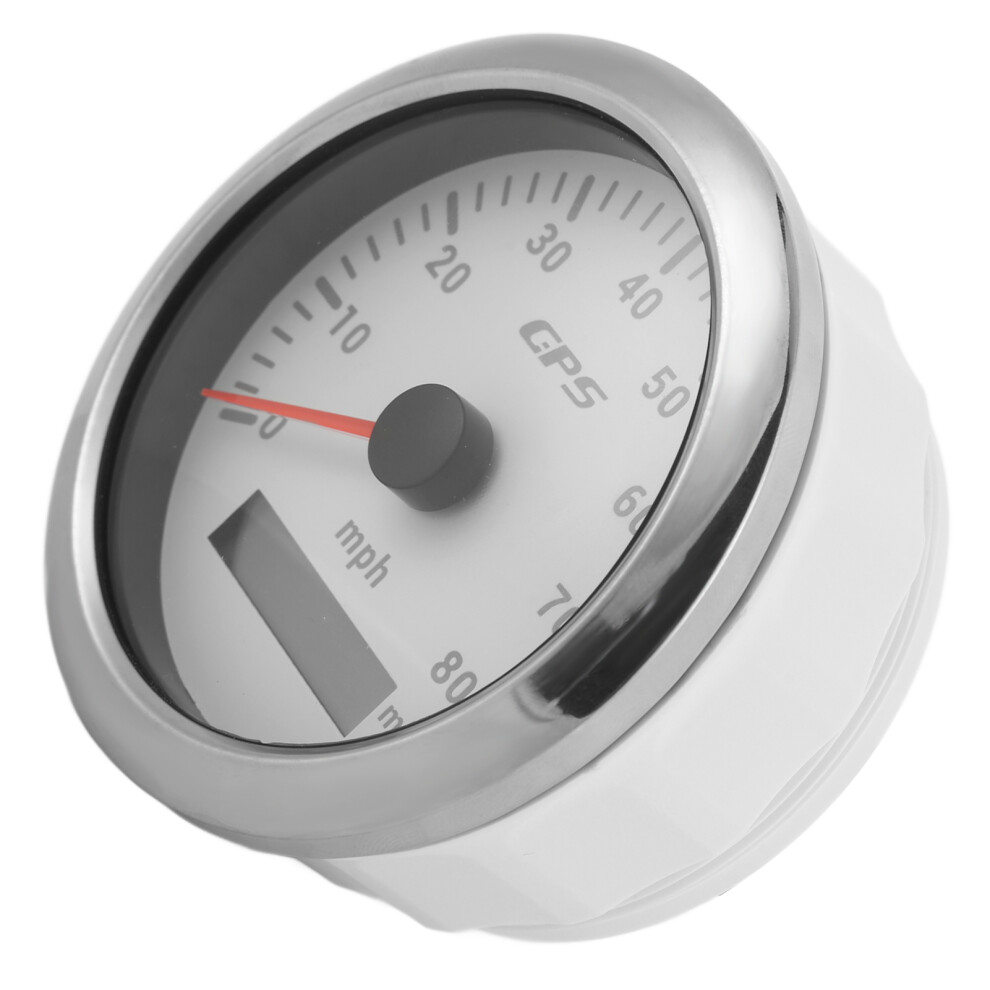 Gps Speedometer 85Mm/3.35In Stainless Steel 80Mph/H Universal 4311357956305