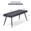 AINPECCA Dining Room Bench Long Seating Chair PU Dark Grey 4