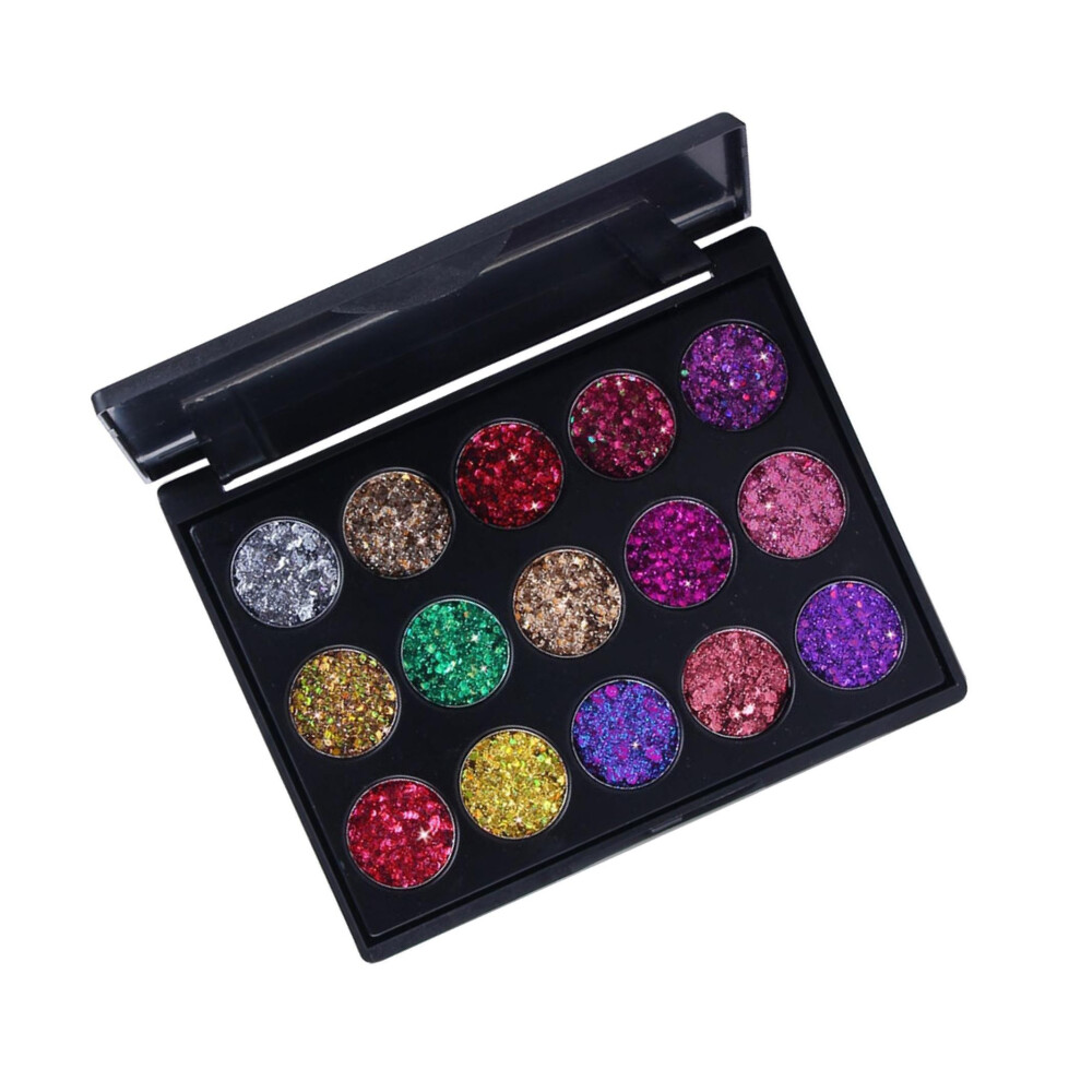 (Type 2) Glamorous 15 Color Eye Shadow Palette with Glitter and Sparkle-image-OPC-PMR5CCZ-NEW
