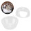 Mini Transparent Hamster Sand Bathtub Apple Shape Dual Use Plastic 1