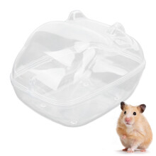 Doppelter Einsatz Hamster-Badewanne – Goldener Seid Bear Sand, PS-Kunststoff