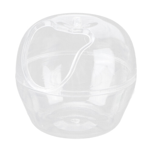 Mini Transparent Hamster Sand Bathtub Apple Shape Dual Use Plastic 1
