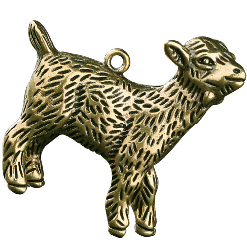 3Stk Mini Schaf Statue Messing Figur Skulptur Dekoartikel