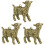 3Stk Mini Schaf Statue Messing Figur Skulptur Dekoartikel 2
