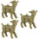 3Stk Mini Schaf Statue Messing Figur Skulptur Dekoartikel 7