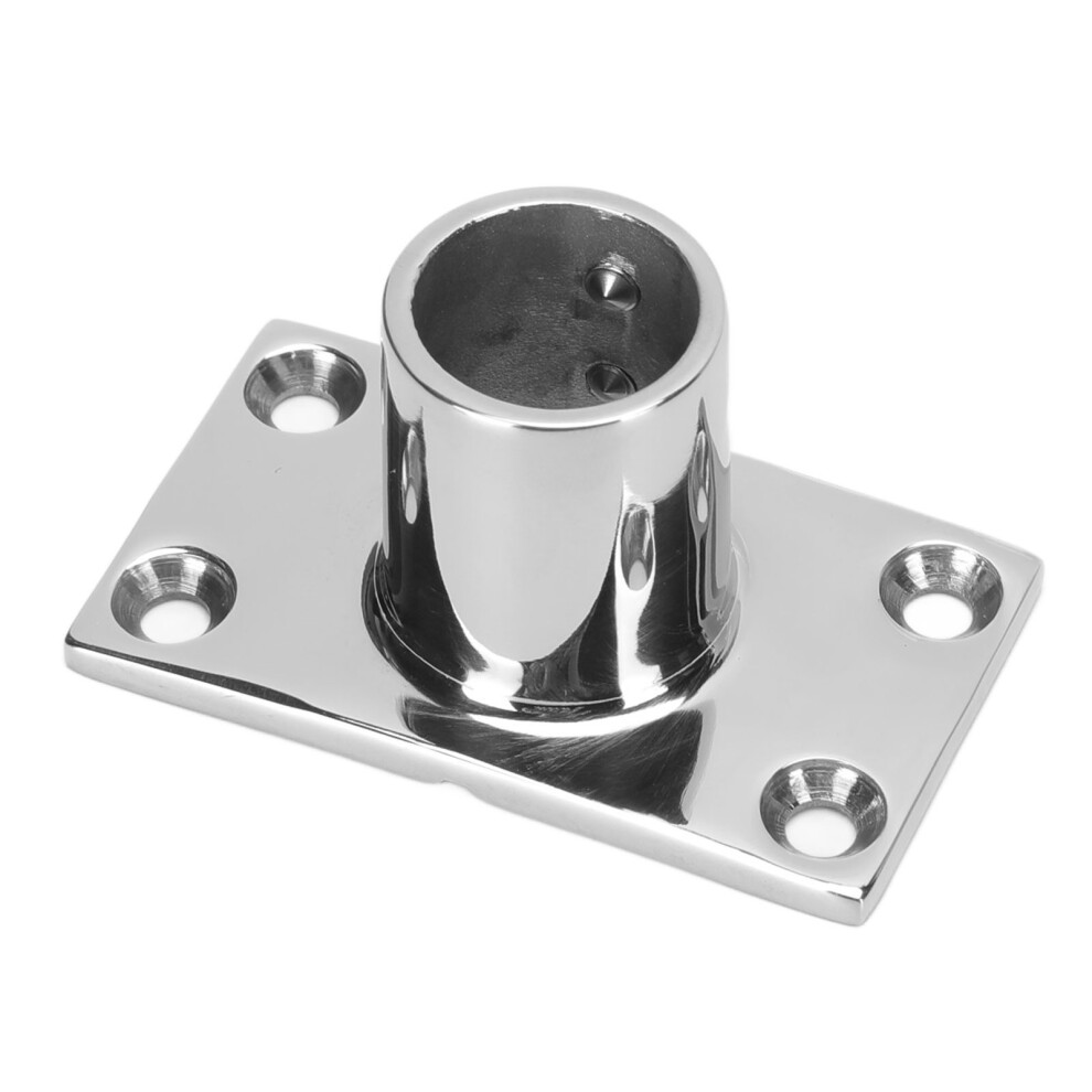 316 Stainless Steel Boat Tube Base Hand Rail Fitting 1In 8731357958516