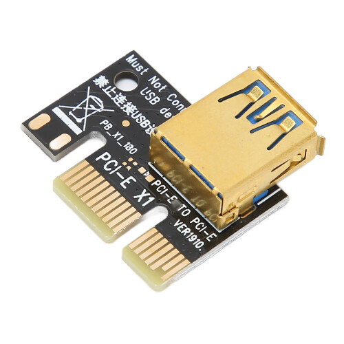 PCIE Riser Adapter with 6P Power Interface, PCB Extension Cord for Graphics Cards 2