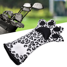 N. 1 Copertura per testa di bastone da golf in peluche Leopard Claw, taglia unica