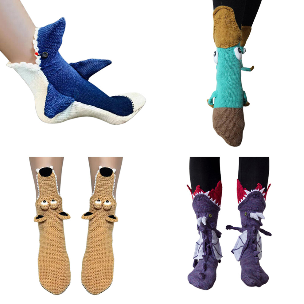 Knit Animal Socks Winter Autumn Cotton Spandex Ankle Socks for Women Men-image-OPC-PMR5GBM-NEW