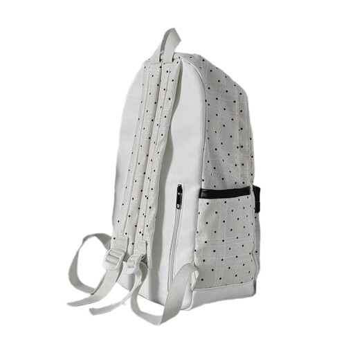 2025 mode Preppy Tasche Einfache Rucksäcke Schule Rucksäcke-Weiß