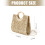 Glitter Top Handle Handbags Shoulder Bag Evening Clutches-Gold 3