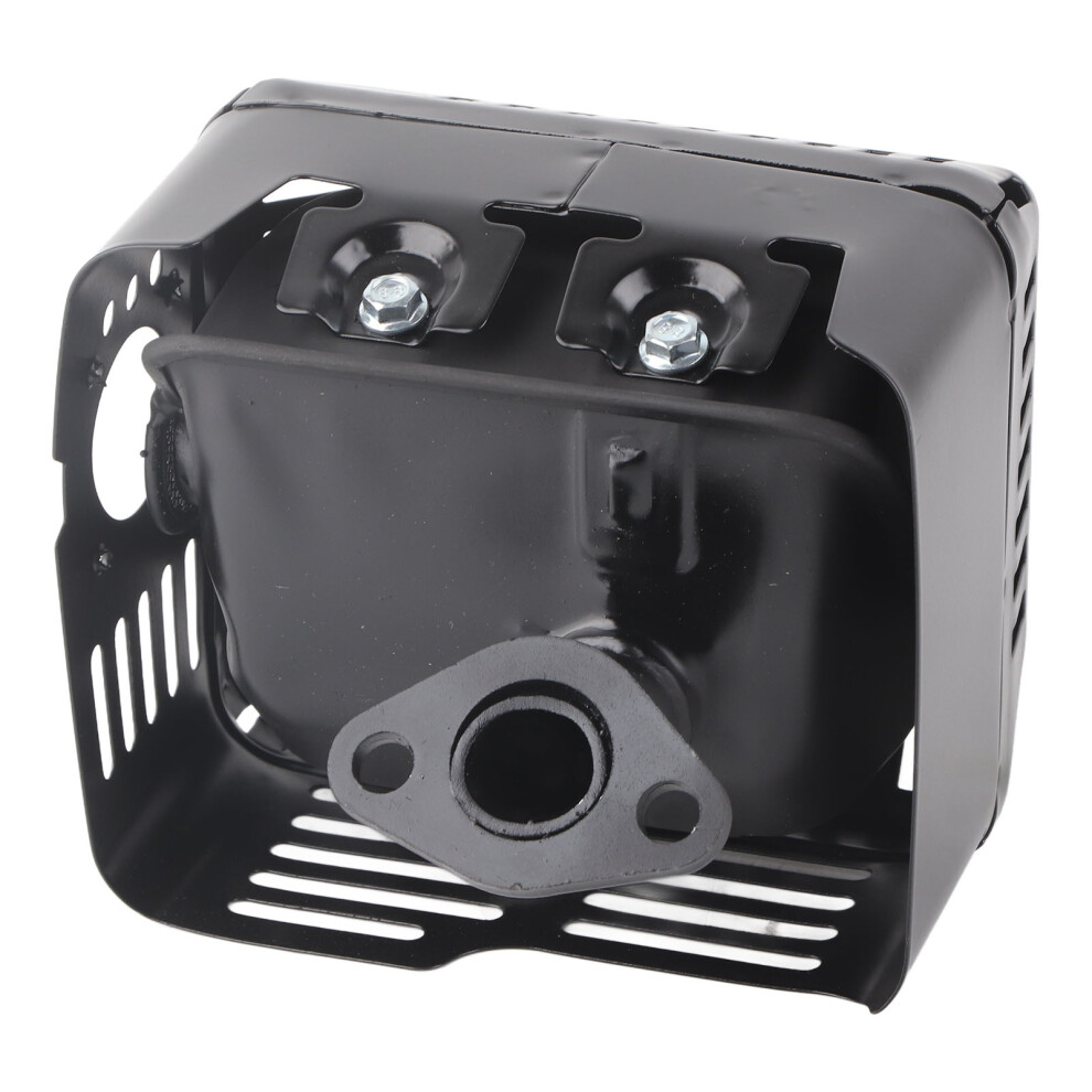 Water Pump Exhaust Muffler For 168F 170F 2Kw 3Kw Gasoline Engines, Iron Black 4641357961864
