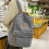Wear Resistant Corduroy Backpacks Ergonomic Strap-White 6