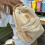 Wear Resistant Corduroy Backpacks Ergonomic Strap-White 7