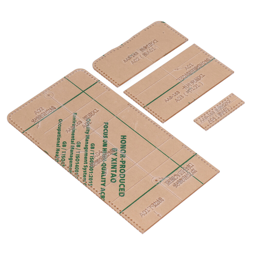 4Pcs Clear Acrylic Templates for Leather Card Holder Making-image-OPC-PMR5MPX-NEW