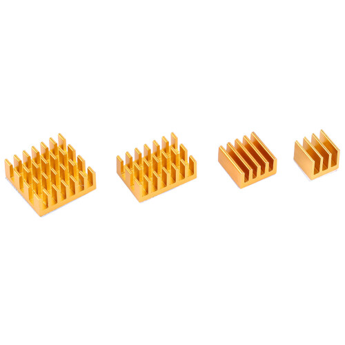 20 stücke Gold Farbe Aluminium Kühlkörper CPU 2