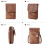 PU Leather Crossbody Bag Phone Wallet Multi Pocket-Camel 5