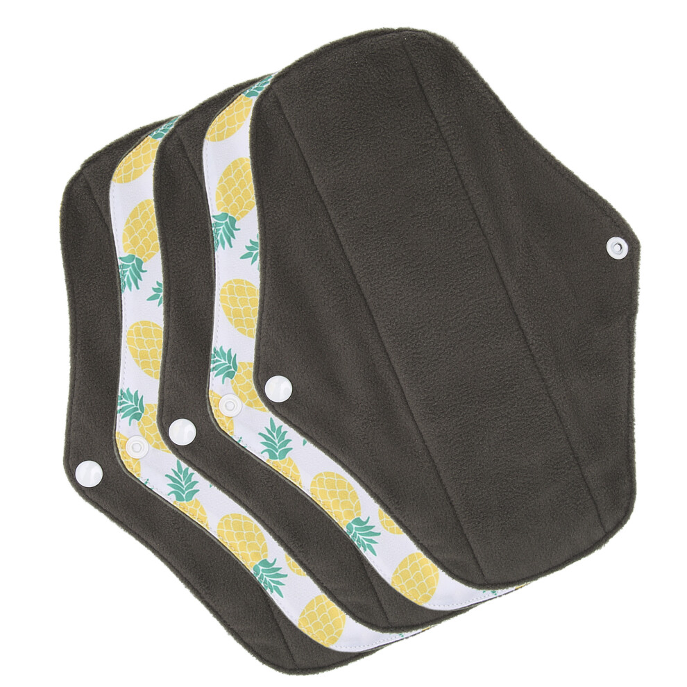 5pcs Reusable Bamboo Charcoal Menstrual Pads M26 - Eco-Friendly & Absorbent