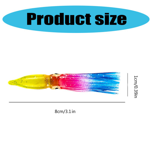 20Pcs Big Octopuses Skirt Trolling Lure Octopuses Squids Skirts 2