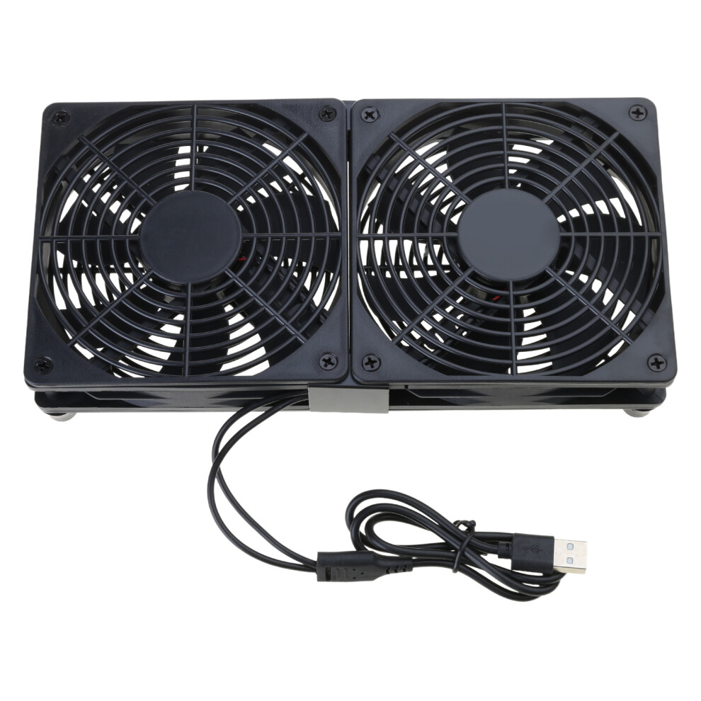 Compact Dc5v 120Mm Usb Cooling Fan For-Two Fans No Switch 7704000098717
