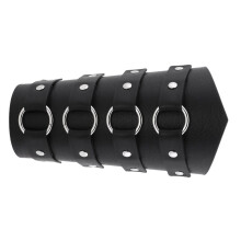 Medieval PU Wrist Guards Comfort & Protection for-Black