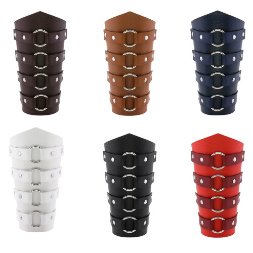 Medieval PU Wrist Guards Comfort & Protection for-Black 1