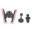Supporto per telefono da auto rosa ABS+Rhinestone 2