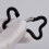 5Pcs Aluminum Alloy Spring Snap Hook Clip Bone Shape-rose red 6