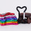 5Pcs Aluminum Alloy Spring Snap Hook Clip Bone Shape-rose red 2