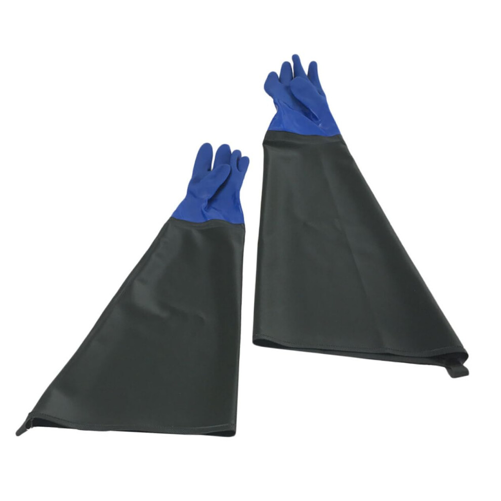 1 Pair Acid Alkali Resistant Pvc Gloves Long Cuff 70X30cm Industrial Safety Gloves Reusable Chemical Protection 9339159994344