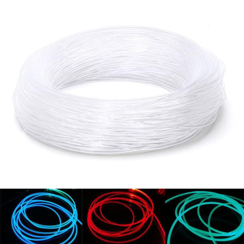 Side Glow Pmma Optical Fiber Cable For Led Car Lights 2M Length 2Mm Core Flexible Decorative 9354506688479