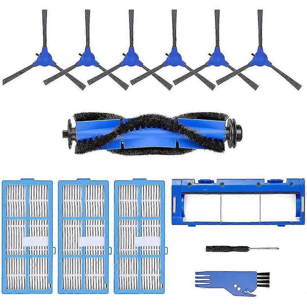 Kikidex (As Show, One Size) Replacement Parts Main Brush Side Brushes Filter For E20 E30 E31 Vacuum Cleaner Robot Accessories