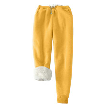 Jogginghose für Damen, mit Fleece gefüttert,-Gelbes S