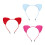 3-teiliges, bequemes Haarband in Tierform-Hellblaue rote Rose 1