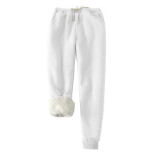 Jogginghose für Damen, mit Fleece gefüttert,-Grau L