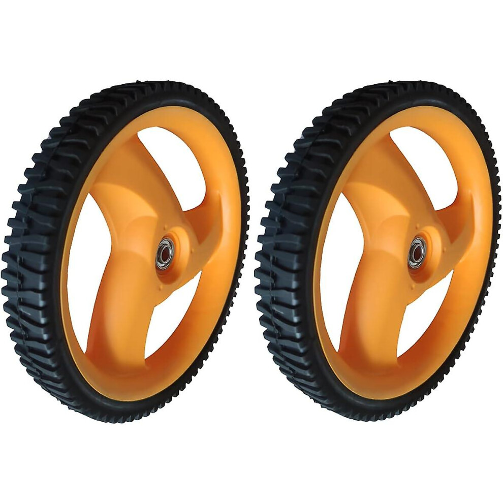 Kikidex (As Show, One Size) 2 X Rear Wheel 293Mm 78 Teeth For Craftsman, Partner, Electrolux, Mcculloch, Rally And Other Lawn Mowers Orange