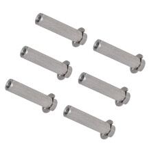 10Pcs Stainless Steel Hex Shaft Set 8mm for TETRIX 4106-4008
