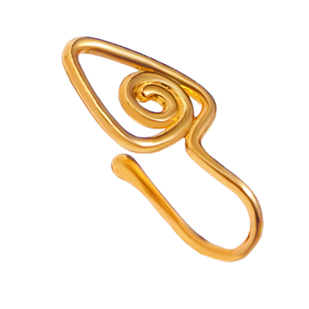 (Type01) Nose Ring Geometric Spiral U-Shaped Circle Rings All-Match Clip Women-image-OPC-PMR65G7-NEW