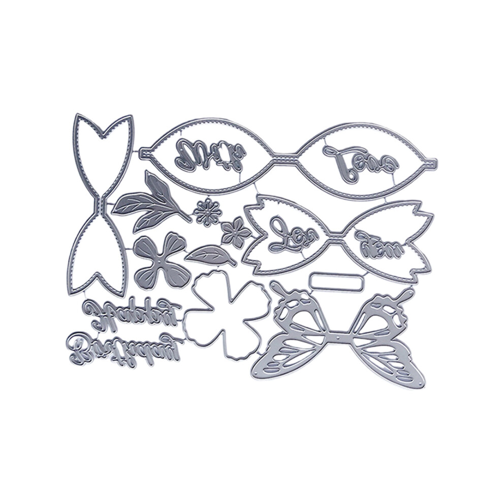 Butterfly Box Die Cut Stencils Carbon Steel Cutting Dies For 7732000176241
