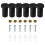 6pcs Functional Black Wall Hooks Sturdy Hangers Suitable-Black 1