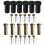 6pcs Functional Black Wall Hooks Sturdy Hangers Suitable-Black 5