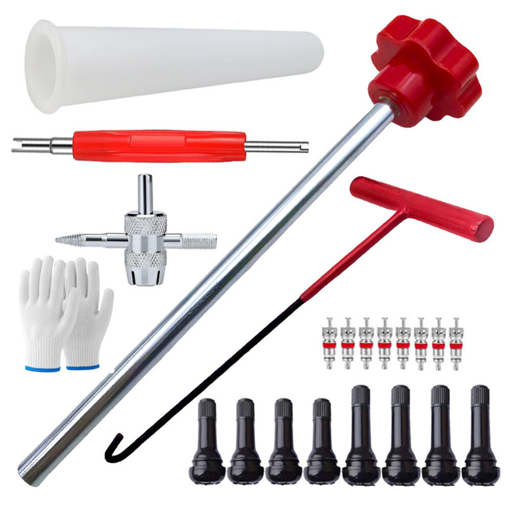 (23pcs red) Efficient Tire Valve Tool Kit Solution For Valve Replacement Valve-image-OPC-PMR69D2-NEW