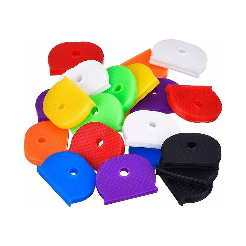 Kikidex (As Show, One Size) 32 Pieces Flexible Key Covers To Easily Recognize Your Keys
