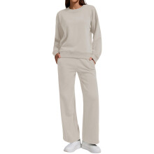 Women's two-piece tracksuit includes a sweatshirt and-Apricot L