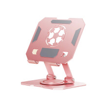 Foldable Desktop Tablets Stand With Double Axises-Pink