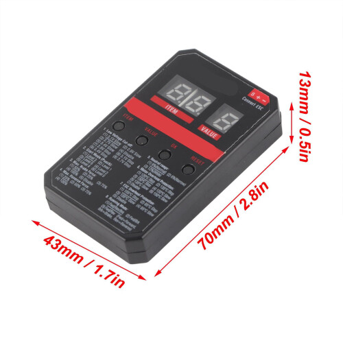 ESC Programmer Card with LED Screen Motor Speed Controller for 2