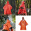 Breathable Rainwear Compact Portable Design Reinforced-Orange 4