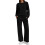 Women's two-piece tracksuit includes a sweatshirt and-Black L 1