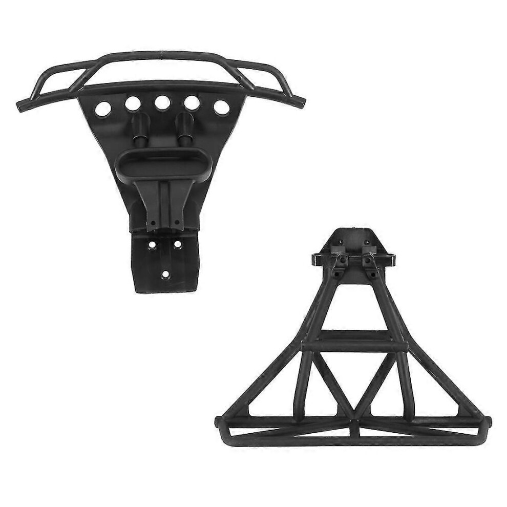 Kikidex (As Show, One Size) Front And Rear Bumper For Slash Vxl Hobby 9Emo Huanqi 727 Hq727 1/10 Rc Car Spare Parts Upgrades